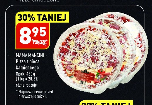 Pizza z szynką Mama mancini promocja