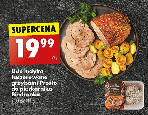 Udo z indyka faszerowane z grzybami Biedronka prosto do piekarnika promocja