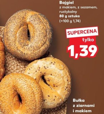 Bajgiel rustykalny promocja w Kaufland