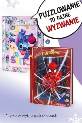Puzzle 3D w metalowym opakowaniu, różne wzory promocja w Biedronka