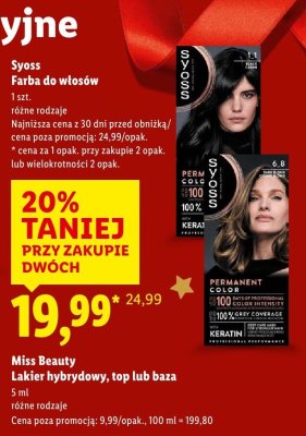 Farba do włosów Syoss promocja w Lidl