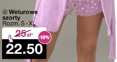 Welurowe szorty Rozm. S-XL promocja w Woolworth