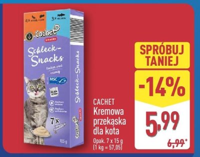 CACHET Kremowa przekąska dla kota promocja w Aldi