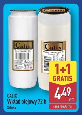 Wkład olejowy 72 h Calix Sztuka promocja w Aldi