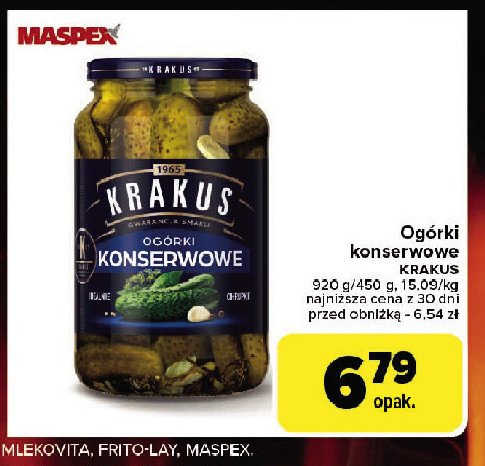 Og贸rki konserwowe Krakus maspex promocja
