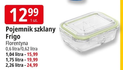 Pojemnik szklany Frigo Florentyna 0,6 litra/0,62 litra promocja w Leclerc