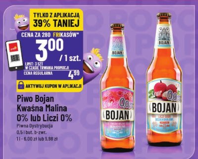 Piwo Bojan Liczi 0%  promocja w POLOmarket