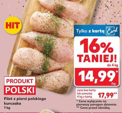 Filet z piersi polskiego kurczaka promocja w Kaufland