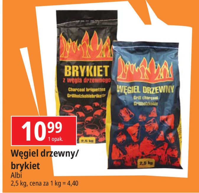 Brykiet węgiel drzewny ALBI GRILL promocja w POLOmarket