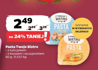 Pasta z łososiem i szczypiorkiem promocja w Netto