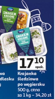 Krajanka śledziowa po węgiersku Lisner promocja w Auchan