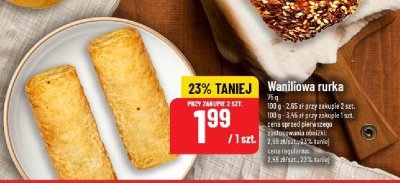 Waniliowa rurka promocja w POLOmarket