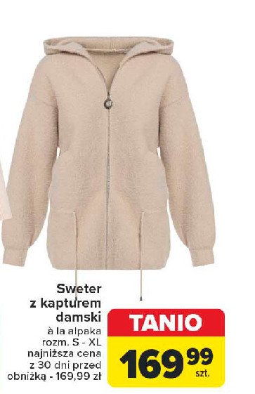 Sweter damski z kapturem promocja