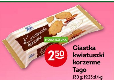 Ciasteczka kwiatuszki korzenne Tago promocja