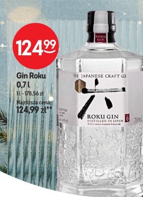 Gin Roku 0.7l promocja w Żabka