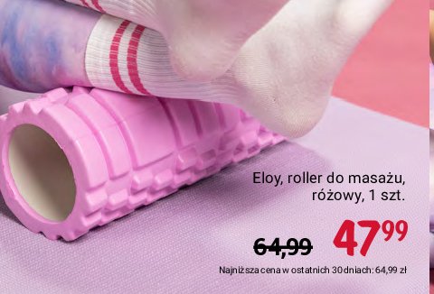 Roller do masażu różowy Eloy promocja