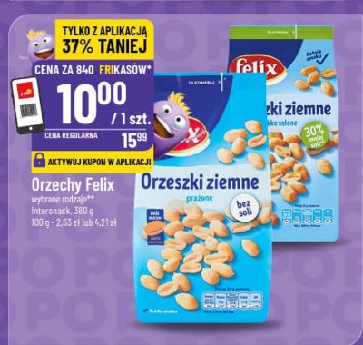 Orzechy Felix orzeszki ziemne prażone promocja w POLOmarket