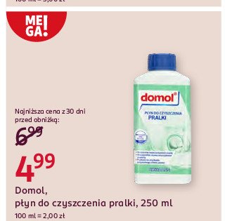 Płyn do czyszczenia pralki Domol promocja w Rossmann