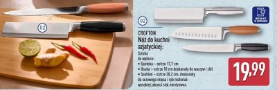 Nóż do kuchni azjatyckiej Sashimi promocja w Aldi