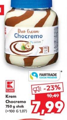 Krem chocremo K-classic promocja