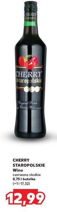 Wino Staropolskie cherry promocja