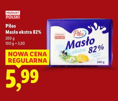 Masło Pilos ekstra 82% promocja w Lidl