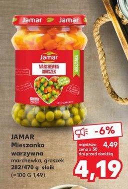 Mieszanka warzywna groszek-marchewka Jamar promocja