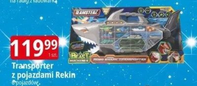 Transporter z pojazdami Rekin 8 pojazdów promocja w Leclerc