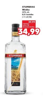 Wódka 0,5l Stumbras promocja
