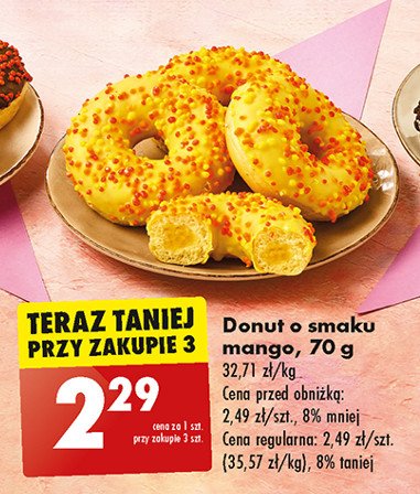 Donut o smaku mango promocja