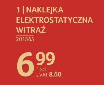 Naklejka elektrostatyczna witraż promocja w Selgros