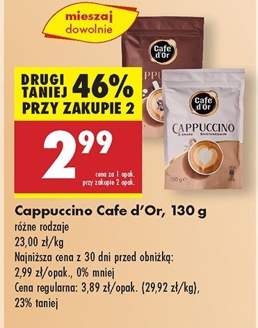 Cappuccino czekoladowe Cafe d'or promocja