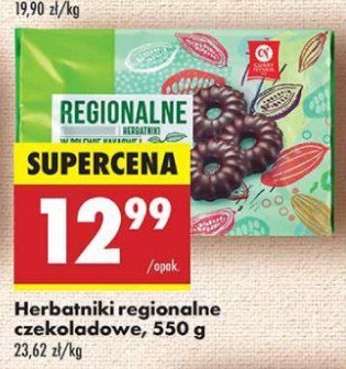 Herbatniki regionalne w polewie kakaowej Cukry nyskie promocja