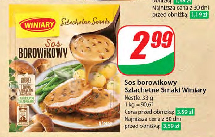 Sos borowikowy Winiary szlachetne smaki promocja