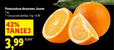 Pomarańcze deserowe, luzem promocja w Lidl