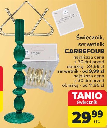 Świecznik Carrefour promocja w Carrefour Market