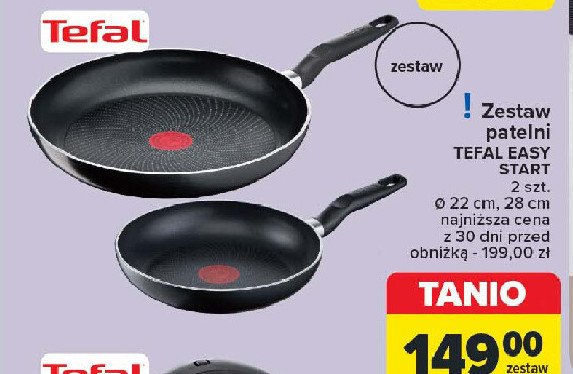 Komplet patelni super start 20 cm + 26 cm Tefal promocja