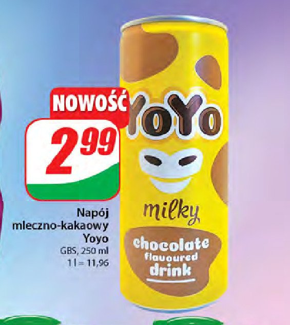 Napój mleczno-kawowy YOYO promocja w Dino