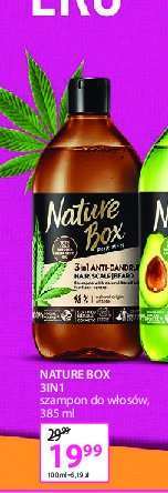 Szampon men hemp oil 3w1 Nature box promocja