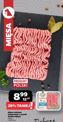 Mięso mielone wieprzowe z szynki promocja w Netto