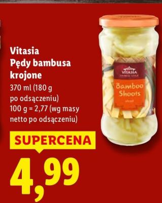 Pędy bambusa krojone  promocja w Lidl