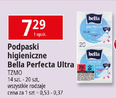 Podpaski Bella perfecta ultra blue promocja w Leclerc