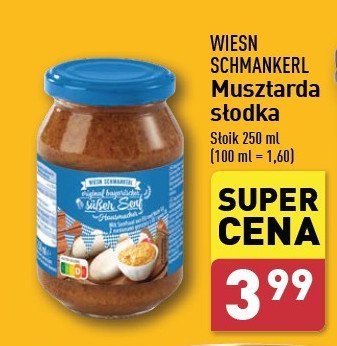 Musztarda stołowa WIESN SCHMAKNERL promocja w Aldi