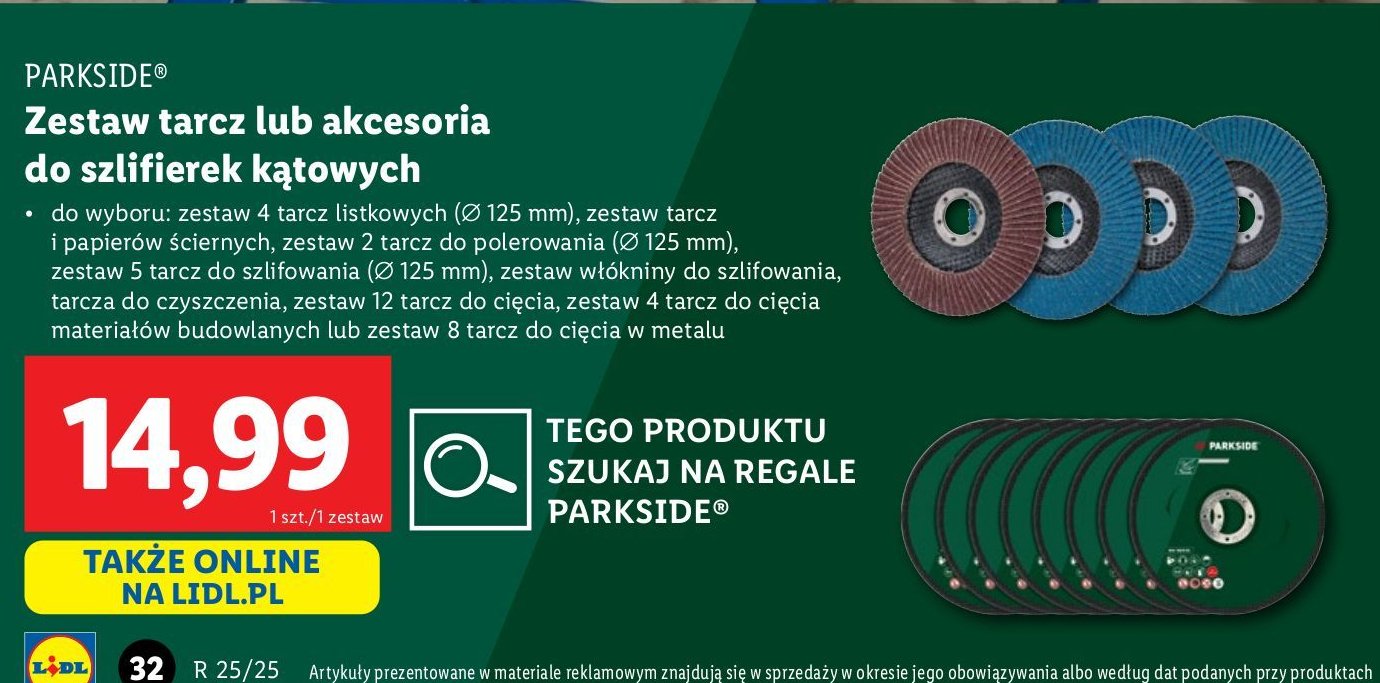 Tarcze do polerowania Parkside promocja w Lidl
