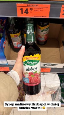 Syrop malinowy Abjo promocja w Biedronka