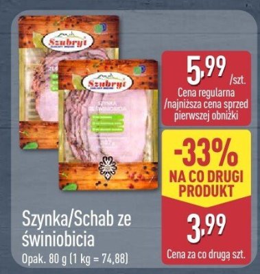 Szynka ze świniobicia promocja w Aldi
