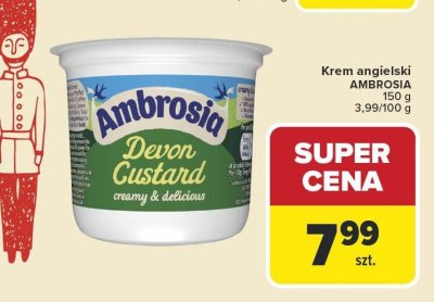 Krem angielski AMBROSIA Devon Custard promocja w Carrefour Market
