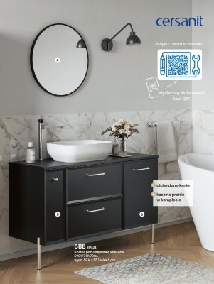 Szafka łazienkowa pod umywalkę wisząca promocja w Castorama