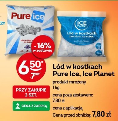Lód w kostkach Pure Ice, Ice Planet promocja w Żabka