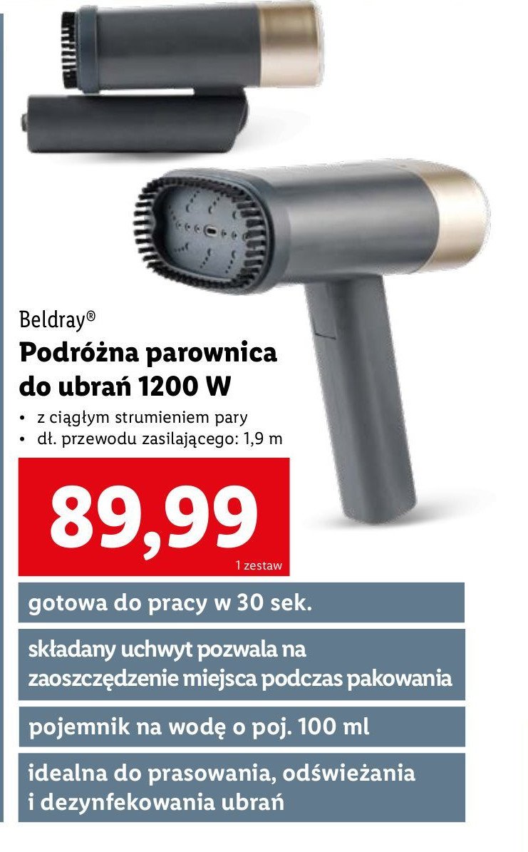 Parownica 1200w Beldray promocja